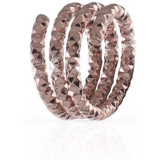 Unoaerre anello donna bronzo fili preziosi a tre fili oro rosa Unoaerre 0920