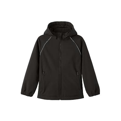 Name it nkmalfa softshell jacket fo noos, giacca bambini e ragazzi, nero (black), 134