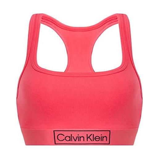 Calvin Klein Jeans calvin klein reggiseno unlined bralette donna elasticizzato, pink splendor, xs