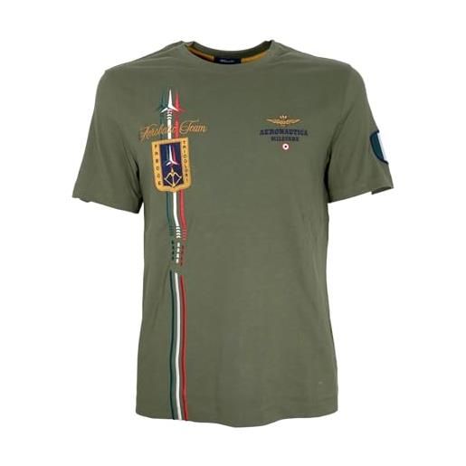 Aeronautica Militare t-shirt uomo frecce tricolori manica corta ts2231 colore verde taglia xl