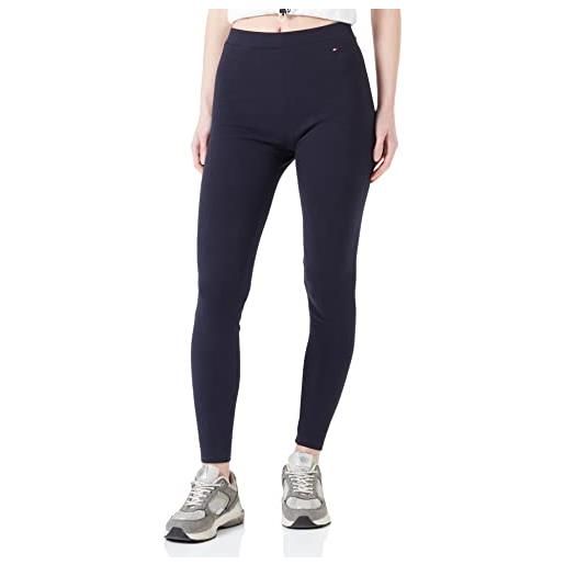 Tommy Hilfiger heritage slim hilfiger legging ww0ww37347 leggings, blu (desert sky), xs donna