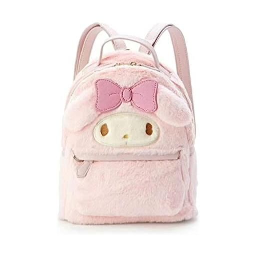 ZJTFGD cartoon bag-my melody plush bag cute lolita jk plush figure backpack school handbag for women girls gift backpack cosplay mini backpack, bianco