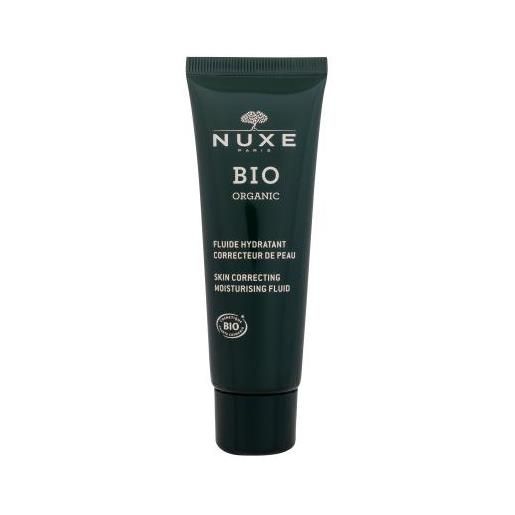 NUXE bio organic skin correcting moisturising fluid fluido correttivo e idratante per pelli problematiche 50 ml per donna