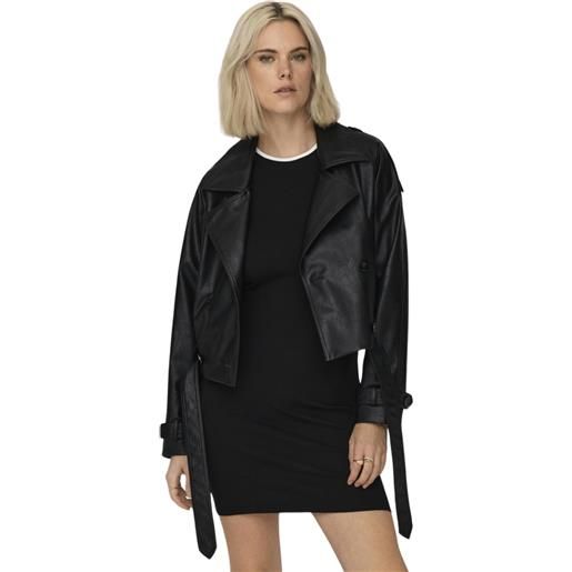 ONLY vera faux leather short jacket giacca donna