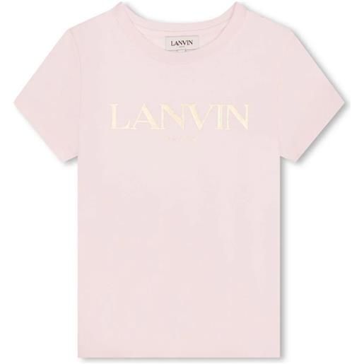 Lanvin kids t-shirt in cotone rosa