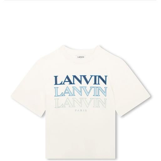 Lanvin kids t-shirt in cotone giallo