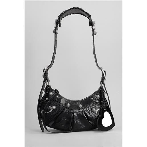 Balenciaga borsa a spalla le cagole xs in pelle nera