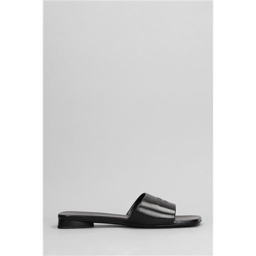 Balenciaga sandali flats dutyfree sandal in pelle nera
