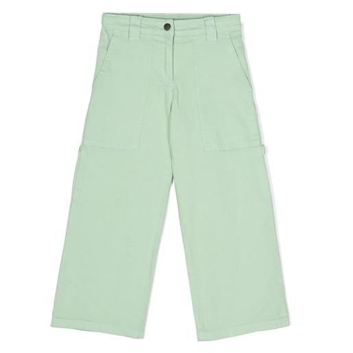 Stella McCartney kids pantalone in cotone verde