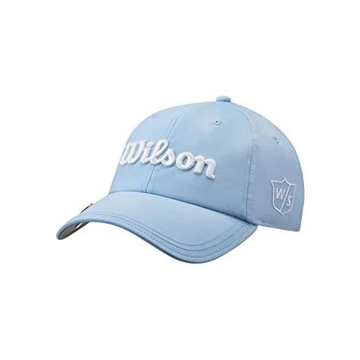 Wilson cappellino da golf da donna pro tour poliestere bianco/rosa taglia unica wgh7000103