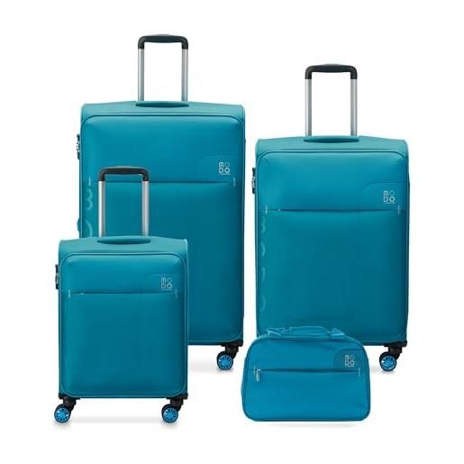 MODO BY RV RONCATO modo by roncato sirio trolley + underseat bag per ryanair - light blue
