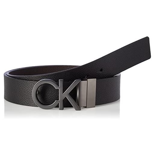 Calvin Klein Jeans calvin klein adj/rev ck metal pb 35mm k50k509258 cinture, nero (black/dark brown), 100 uomo