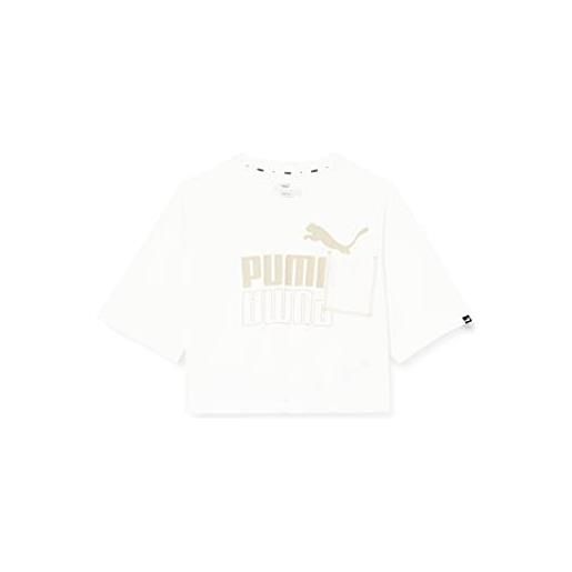 PUMA power boxy pock maglietta, white-spra, m donna
