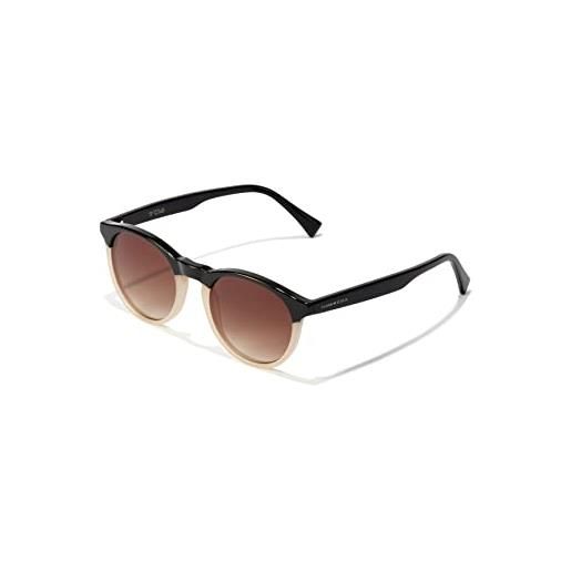 Hawkers bel air x, occhiali da sole unisex - adulto, bi color brown, taglia unica