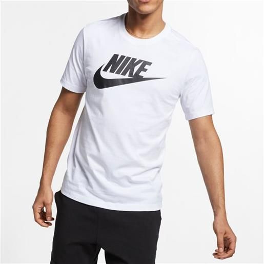 Nike t-shirt sportswear white-black da uomo