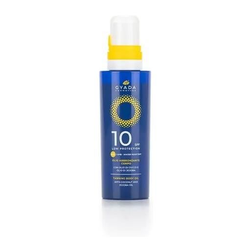 Amicafarmacia gyada cosmetics olio abbronzante spf10 solare 150ml