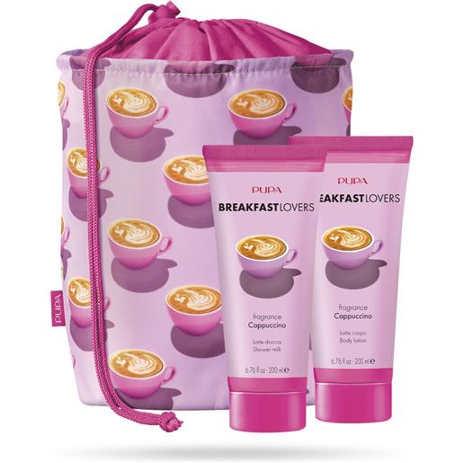 Amicafarmacia pupa breakfast lovers kit 1 latte doccia 200ml+latte corpo 200ml 001 cappuccino