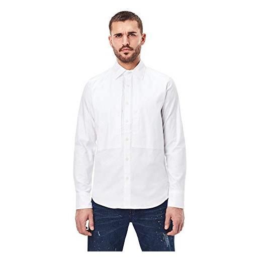 G-STAR RAW men's panelled pocket slim shirt, multicolore (white/white oxford d18963-c290-b579), l