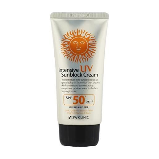 3W Clinic dodo 3W Clinic intensive uv sunblock cream spf50+/pa+++ 70ml by 3W Clinic