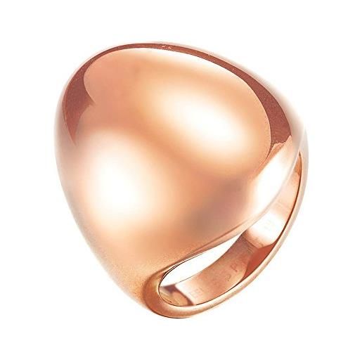 ESPRIT fashion anello da donna, acciaio inossidabile, oro rosa, misura 14