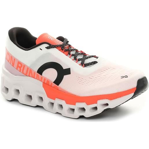 On Running sneakers uomo on cloudmonster 2 bianco arancione