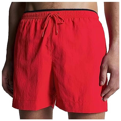 Tommy Hilfiger pantaloncino da bagno uomo lunghezza media, rosso (primary red), l