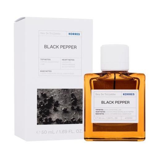 Korres black pepper 50 ml eau de toilette unisex