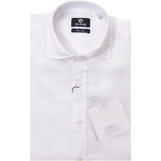 PETER HADLEY camicia bianca in lino