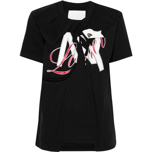 3.1 Phillip Lim t-shirt ny lover sliced - nero