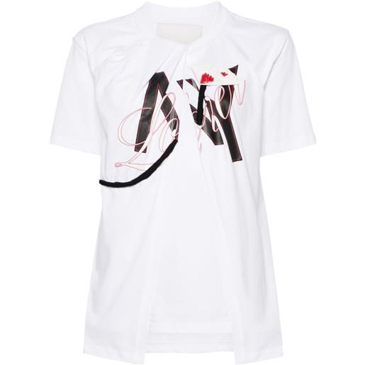 3.1 Phillip Lim t-shirt ny lover sliced - bianco