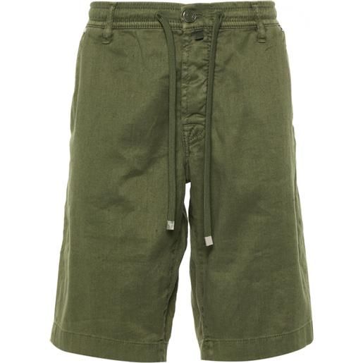 Jacob Cohën shorts con applicazione logo - verde