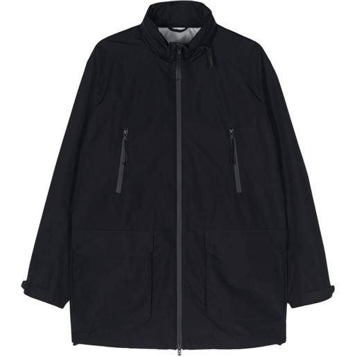 Emporio Armani giacca leggera con zip - blu