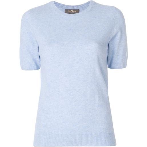 N.Peal t-shirt a girocollo - blu