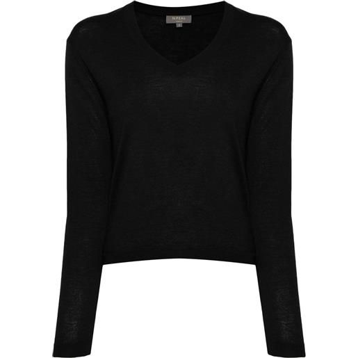 N.Peal maglione superfine - nero