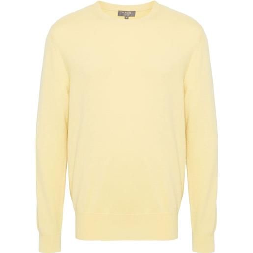 N.Peal maglione oxford in cashmere biologico - giallo