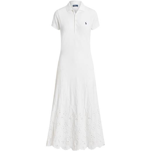 Polo Ralph Lauren abito in sangallo - bianco
