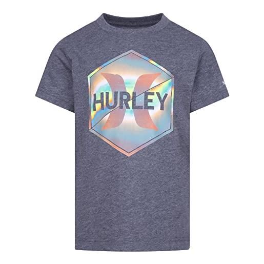 Hurley hrlb gradient hex tee t-shirt, erica carbone, 13 años bambini e ragazzi