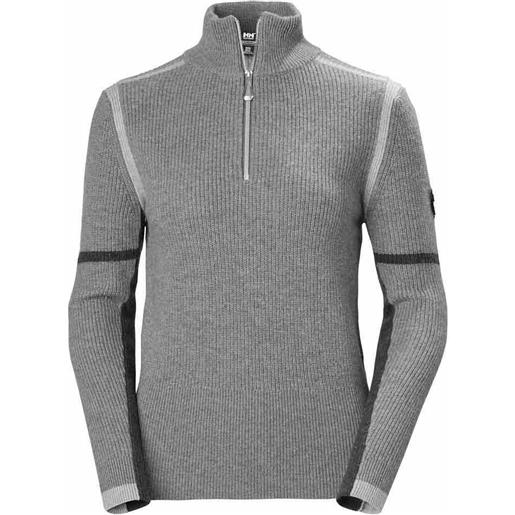Helly Hansen edge knitted half zip sweatshirt grigio l donna