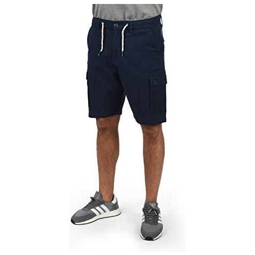 b BLEND blend siello pantaloncini cargo bermuda shorts pantaloni corti da uomo elasticizzato, taglia: xxl, colore: navy (70230)