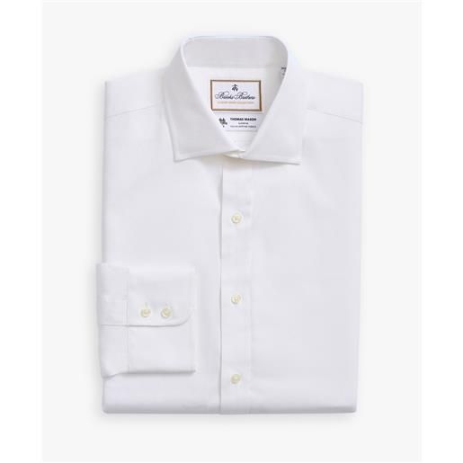 Brooks Brothers camicia bianca regular fit Brooks Brothers x thomas mason in cotone con collo semi francese bianco