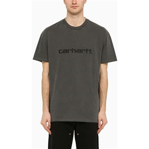 Carhartt WIP t-shirt nera in cotone con logo