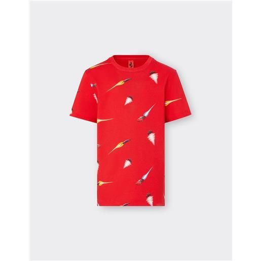 Ferrari t-shirt in cotone con stampa Ferrari cars