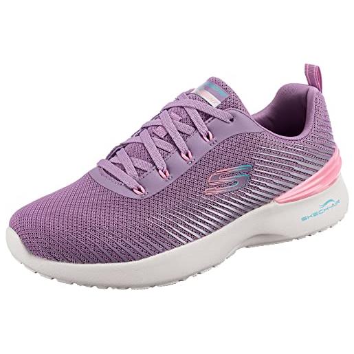 Skechers skech-air dynamight luminosity, scarpe da ginnastica donna, navy mesh purple trim, 41 eu