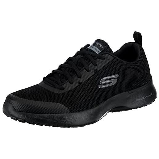 Skechers skech-air dynamight winly, scarpe da ginnastica uomo, nero knit synthetic black trim bbk, 45.5 eu