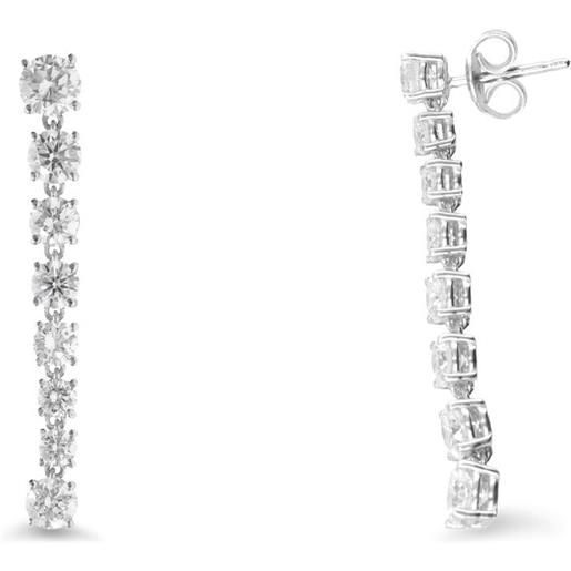 ALFIERI & ST. JOHN orecchini pendenti in oro e diamanti ct. 3,72