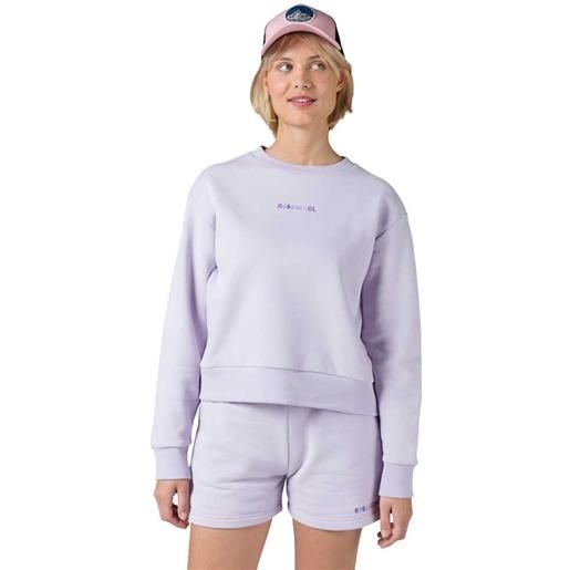 Rossignol embroidery sweatshirt viola 2xs donna