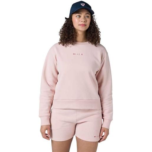 Rossignol embroidery sweatshirt rosa 2xs donna