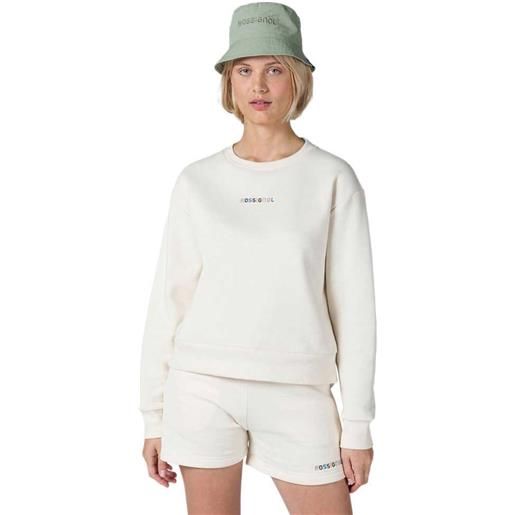 Rossignol embroidery sweatshirt beige 2xs donna