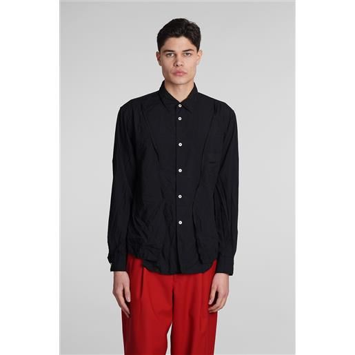 Comme des Garcons homme plus camicia in poliestere nera