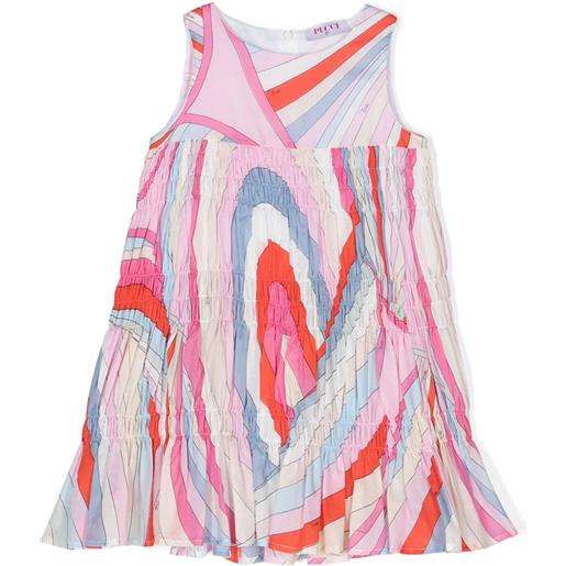 Emilio Pucci kids abito in cotone multicolor